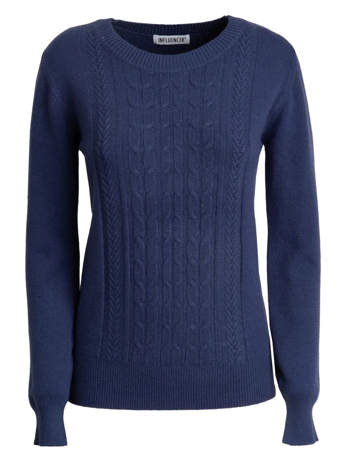 Influencer Maglie Indigo lavorazione a trecce