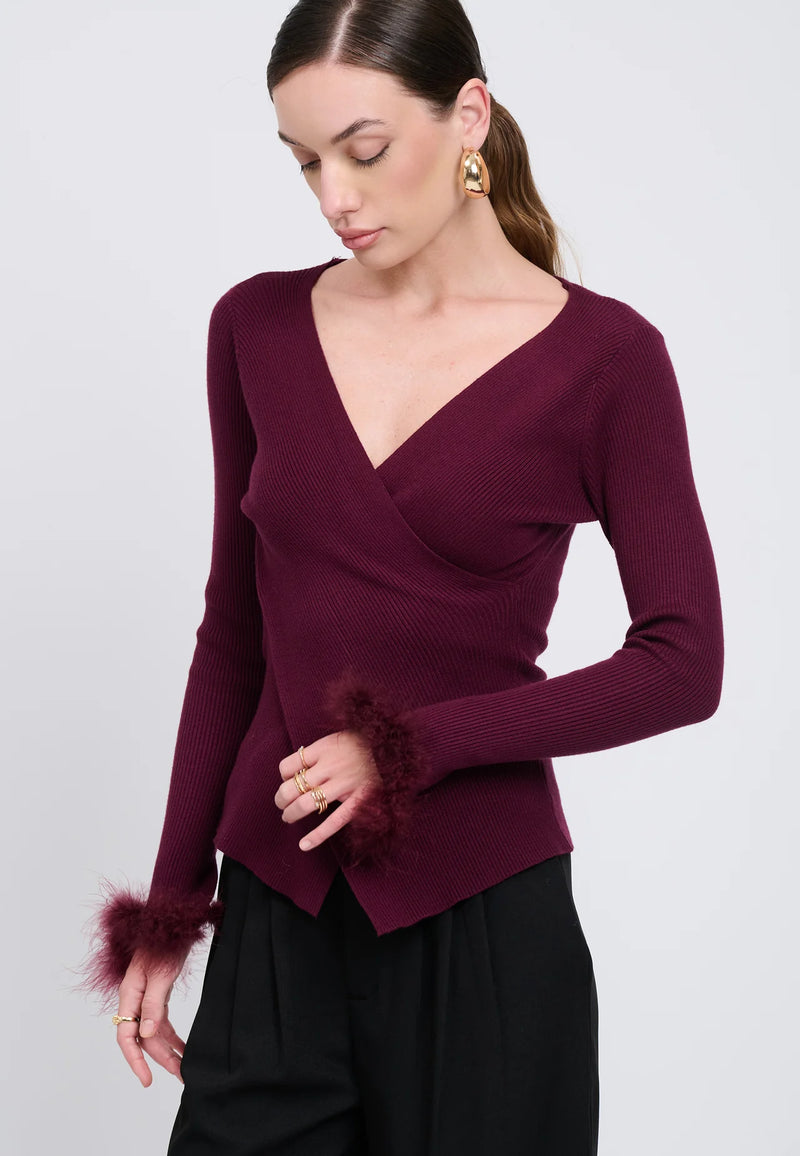 Influencer Maglie Plum Polsini Pelliccia