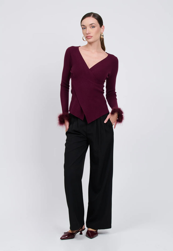 Influencer Maglie Plum Polsini Pelliccia