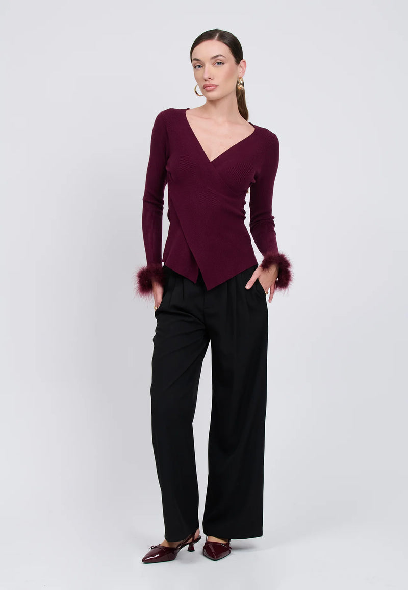 Influencer Maglie Plum Polsini Pelliccia