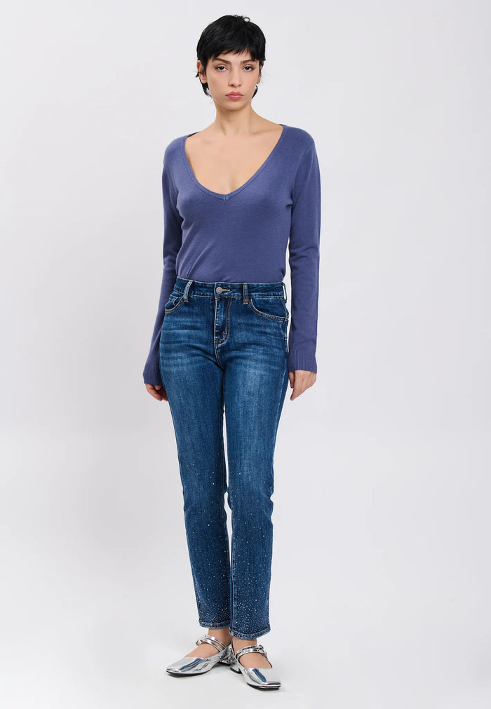 Influencer Jeans con strass