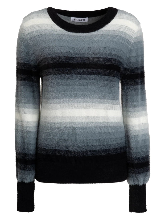 Influencer Maglie Black Strisce Orizzontali