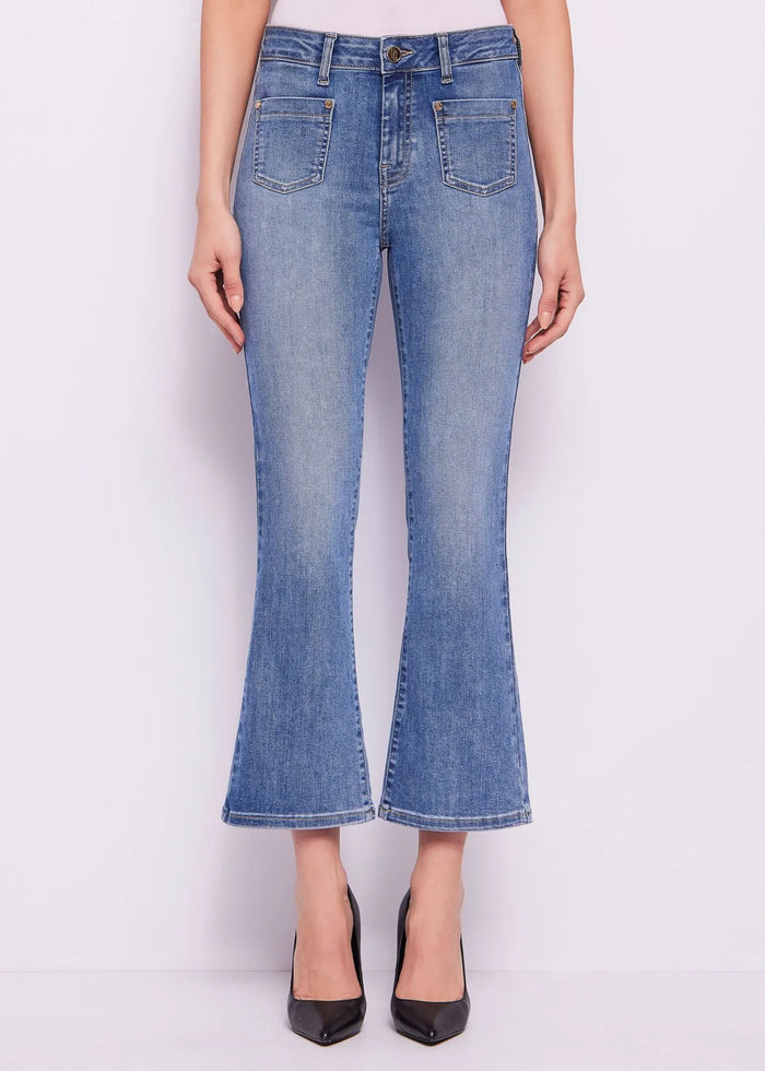 Jeans Flare Cropped con Tasche Donna 511BD26030