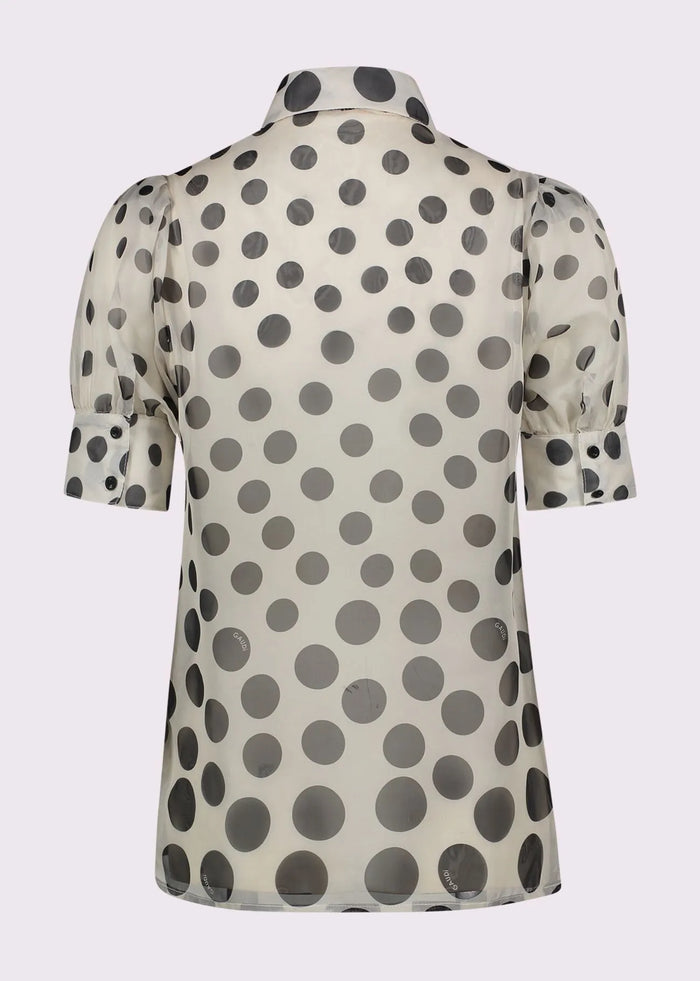 Camicia a Maniche Corte a Pois Donna 511FD45005
