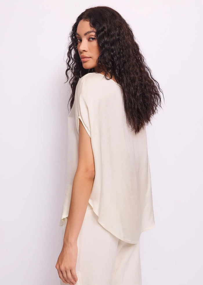 Blusa con Scollo a Barca Bianca Donna 511FD45031