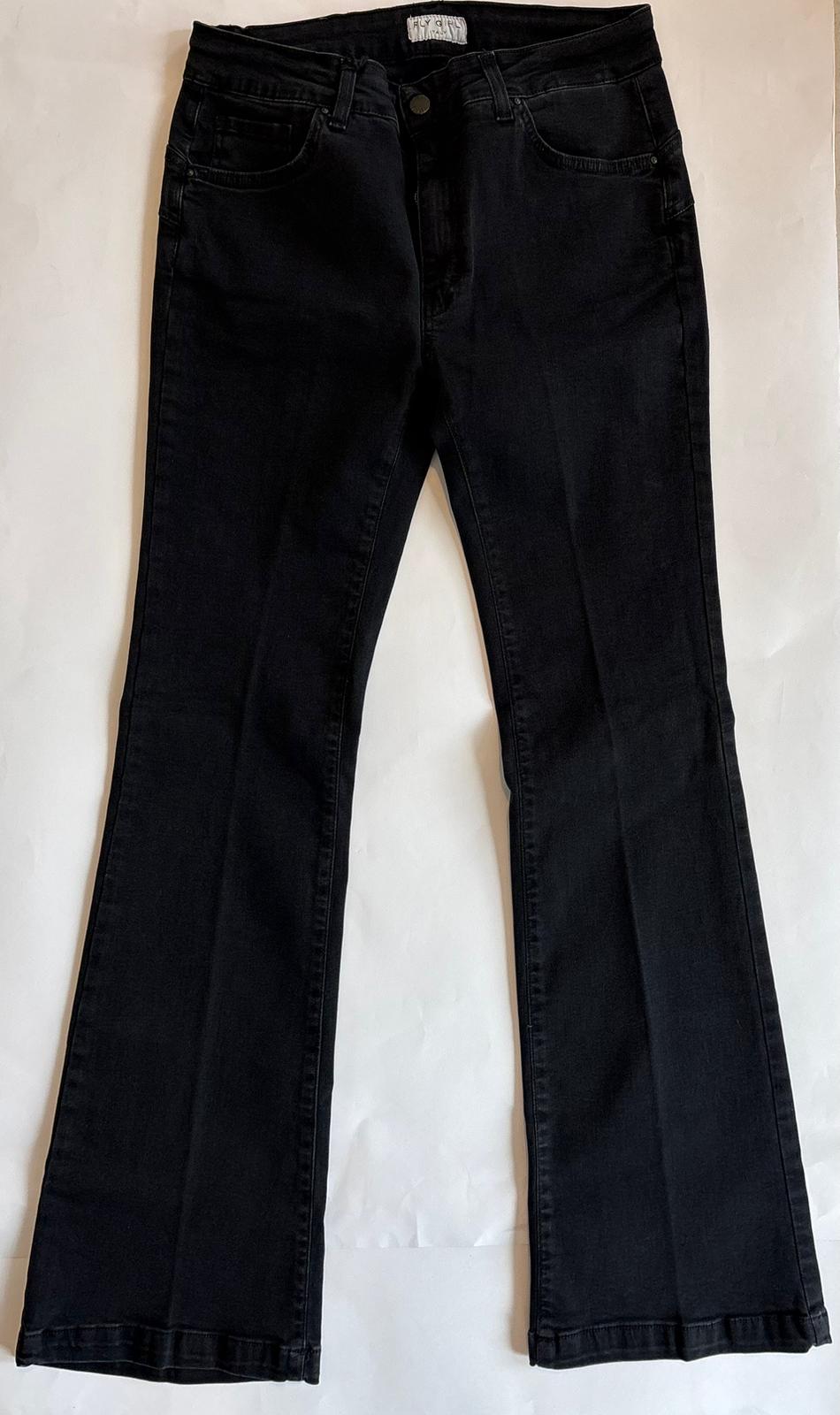 Fly girl Jeans a zampa con tasche donna