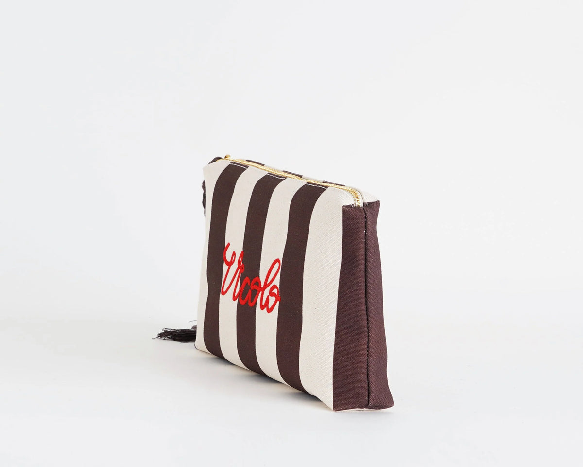 Pochette in canvas Ibiza Moro Burro