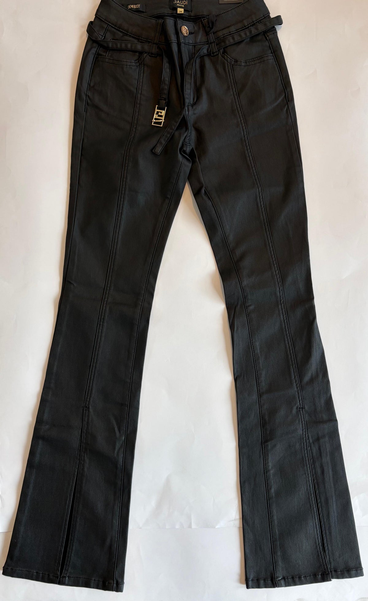 Gaudi Pantaloni svasati con cintura donna