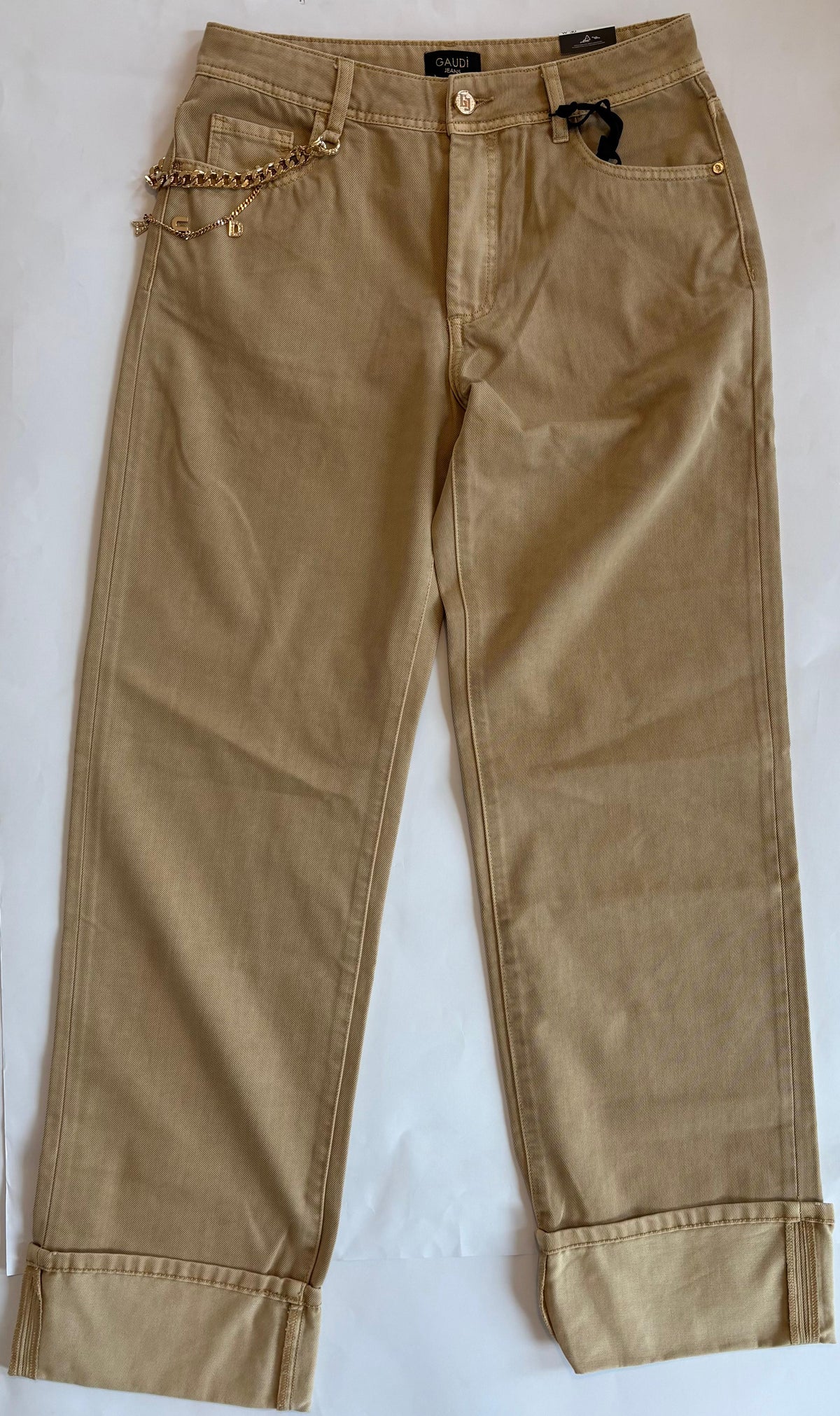 Gaudi Jeans con catena decorativa donna