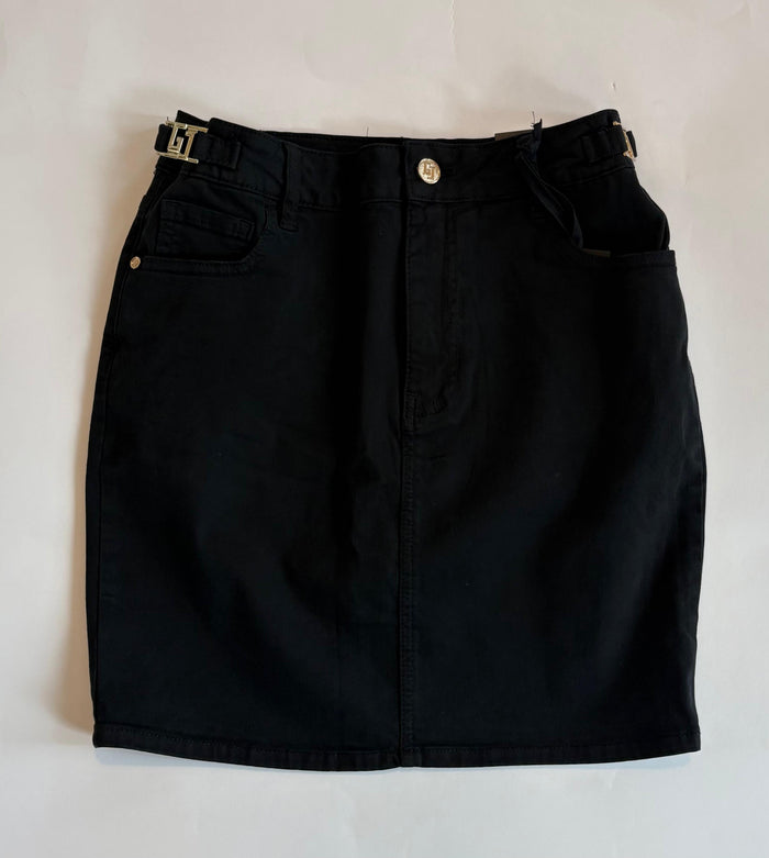 Gaudi Gonna dritta con cintura decorativa donna