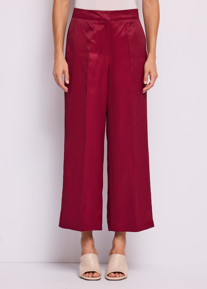 Gaudi Pantaloni Wide Leg con Pince donna