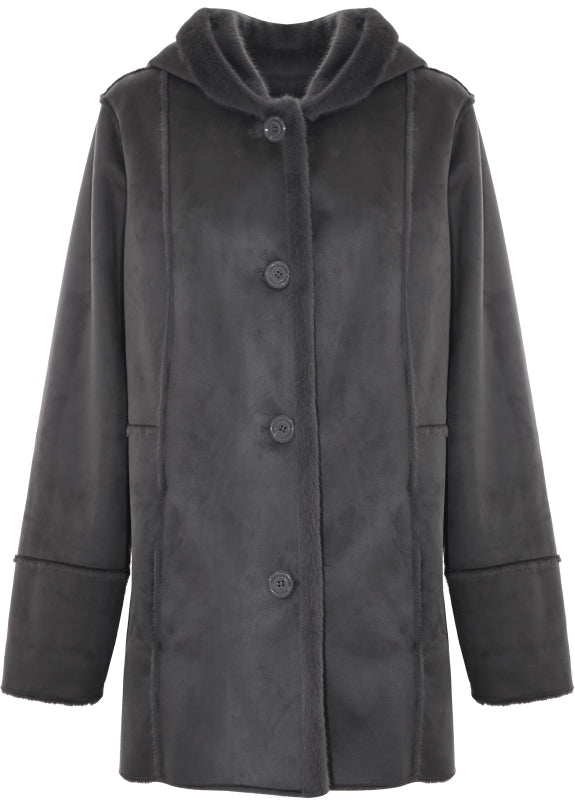 Kocca Cappotto con cappuccio donna