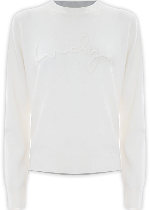 Kocca Maglia con scritta ricamata donna