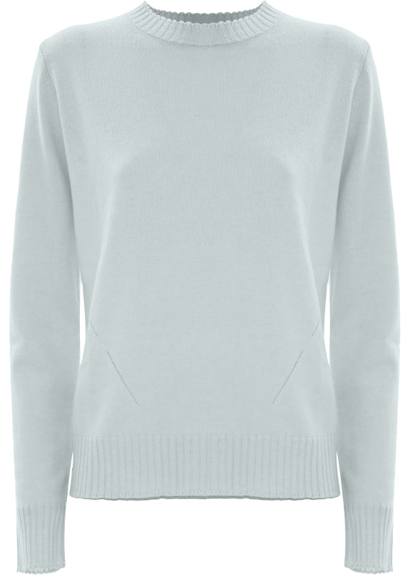 Kocca Maglia girocollo con orlo a coste donna