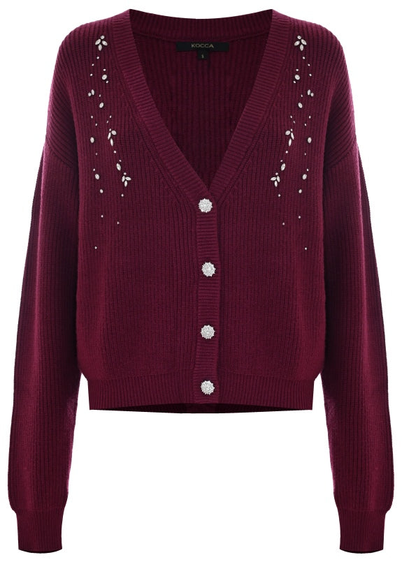 Kocca Cardigan con bottoni decorativi donna