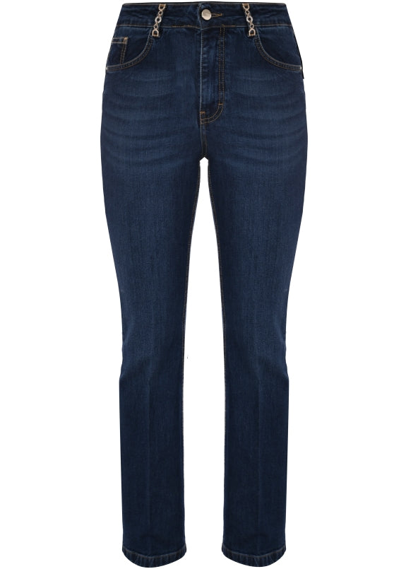 Kocca Jeans a vita alta con catene donna