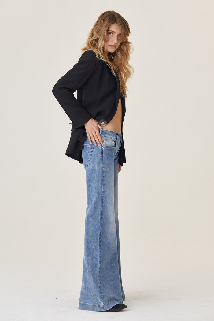 Dbsoul Jeans Blu Gamba Ampia