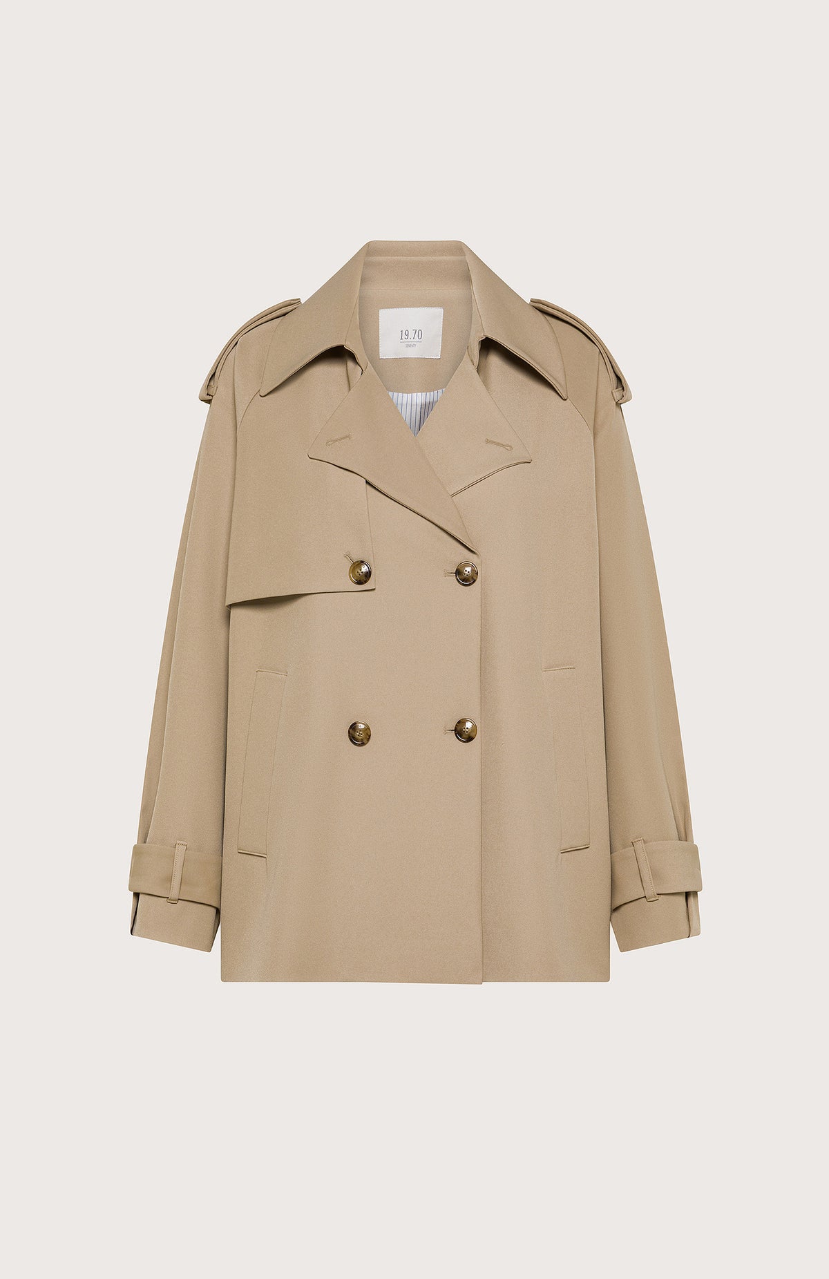 Seventy 1970 Trench Corto con Collo a Revers donna
