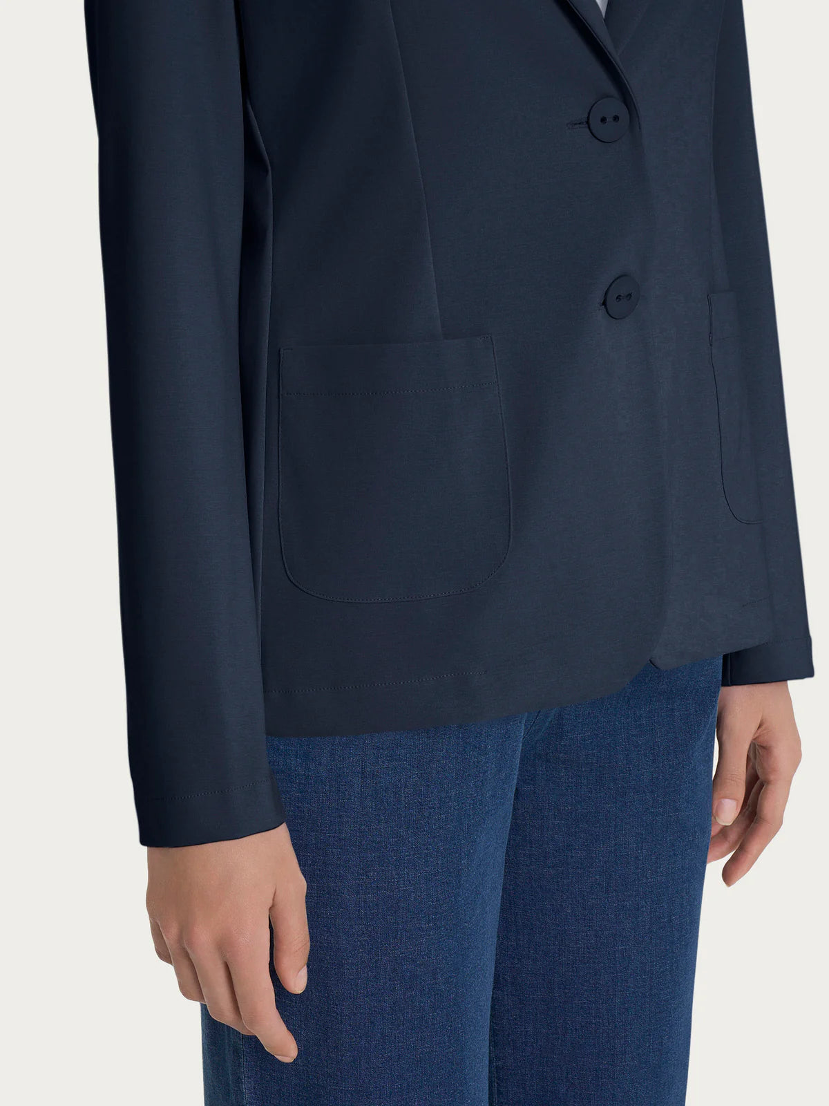 Giacca con Revers Classico blu scuro donna