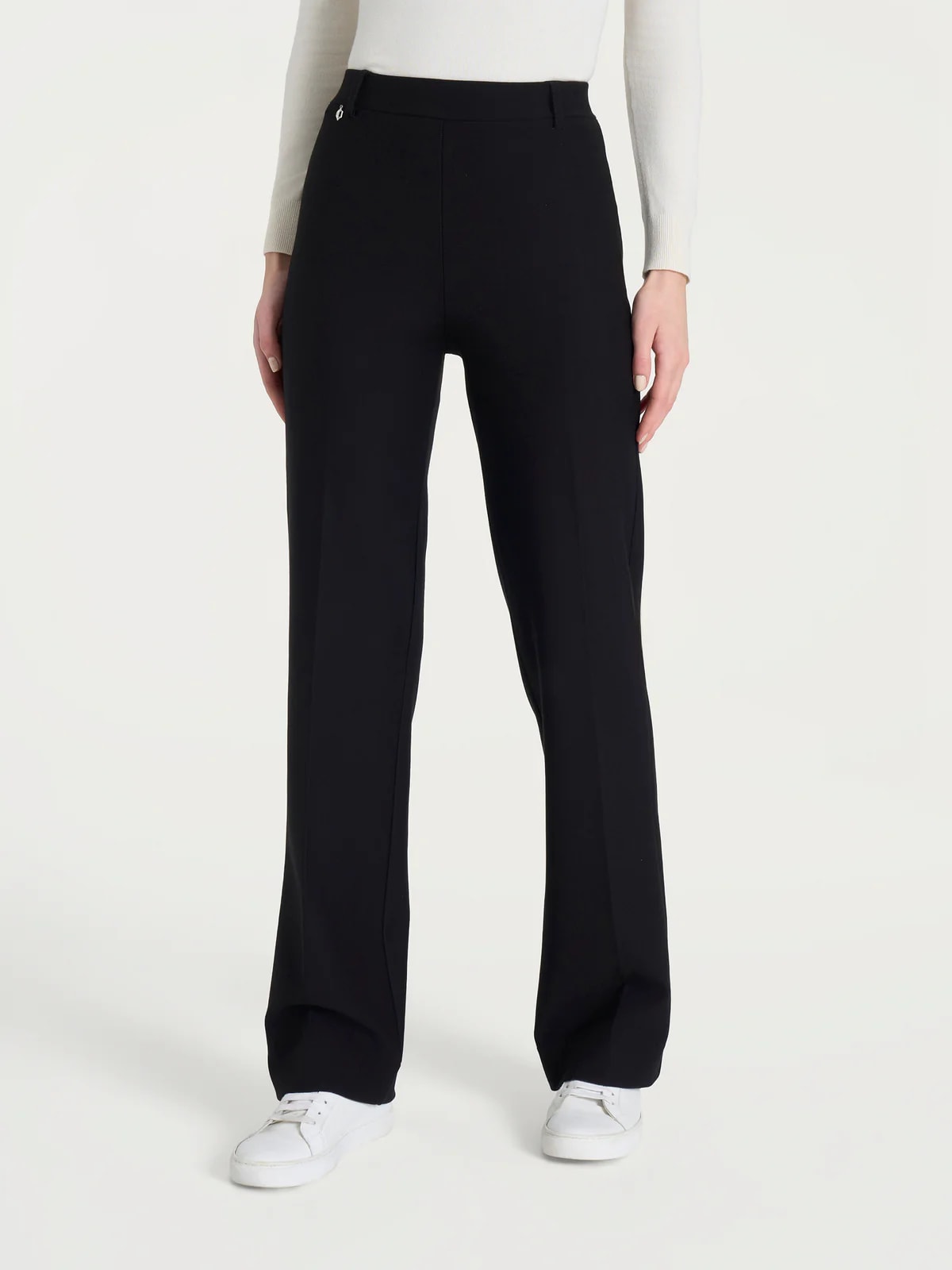 Ragno Pantalone dritto con vita alta donna