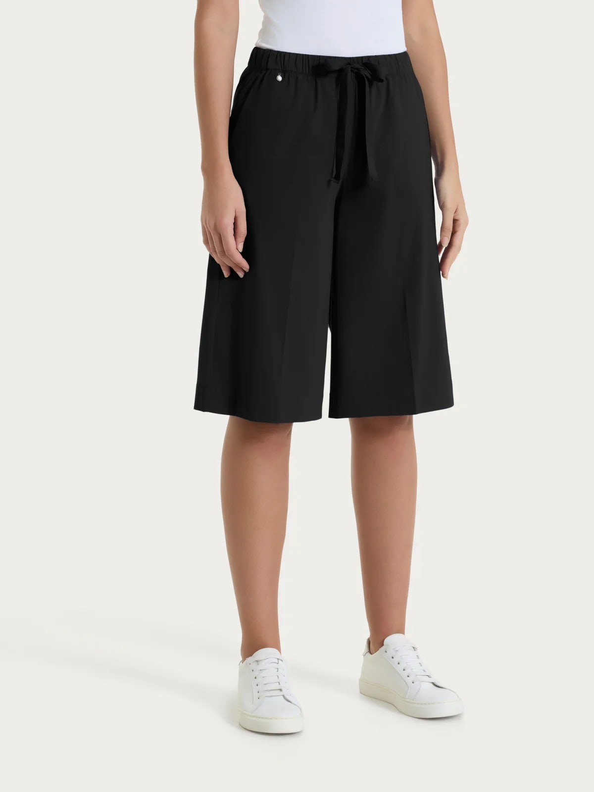 Ragno Pantaloni Bermuda con Elastico e Lacci donna