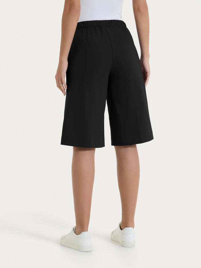 Pantaloni Bermuda con Elastico e Lacci donna