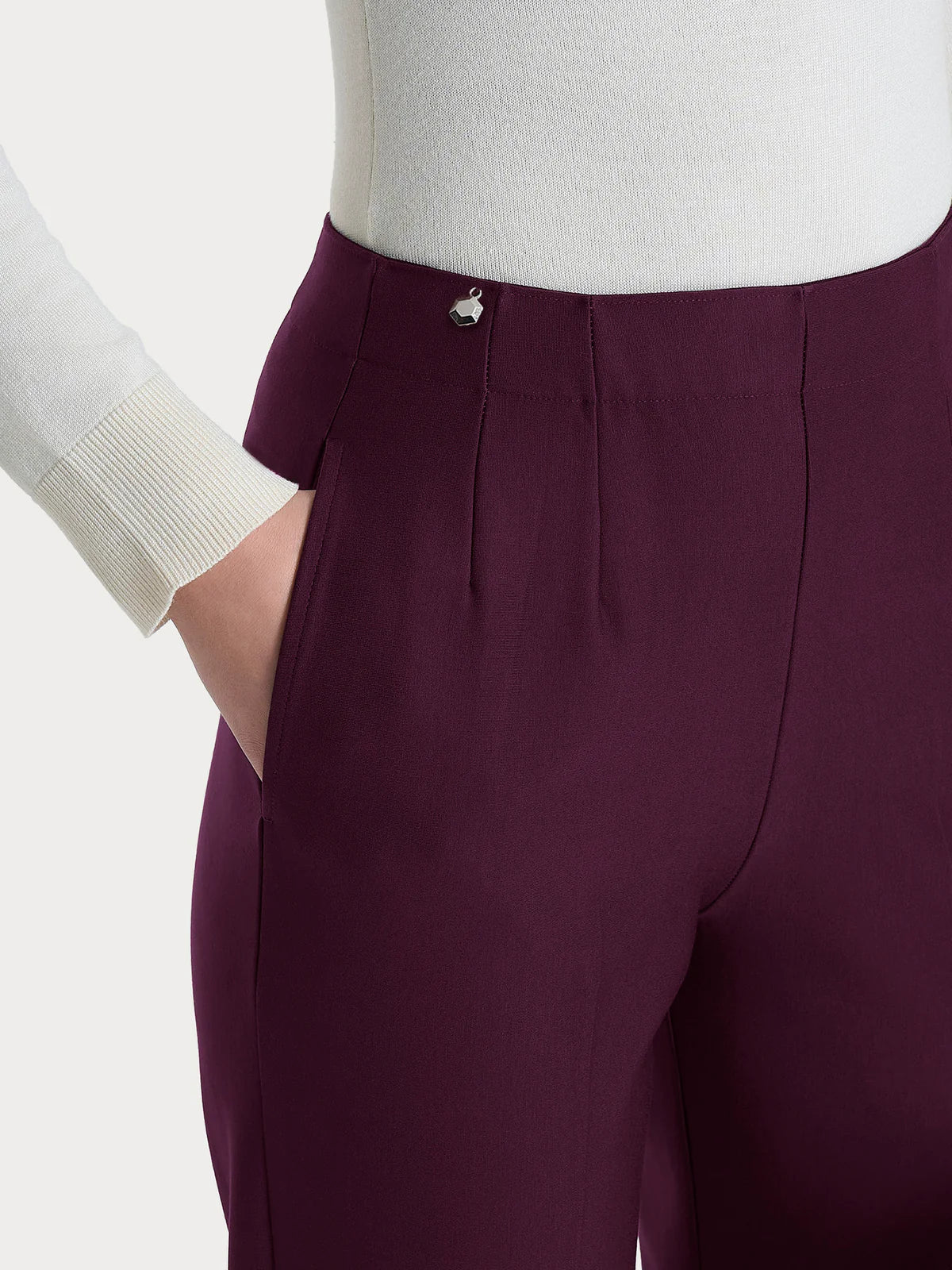 Ragno Pantalone dritto con pieghe donna