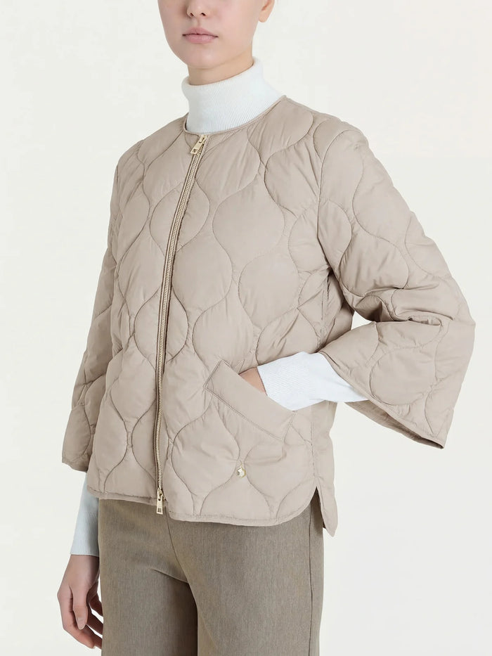 Ragno Giubbino Imbottito Trapuntato con Girocollo donna