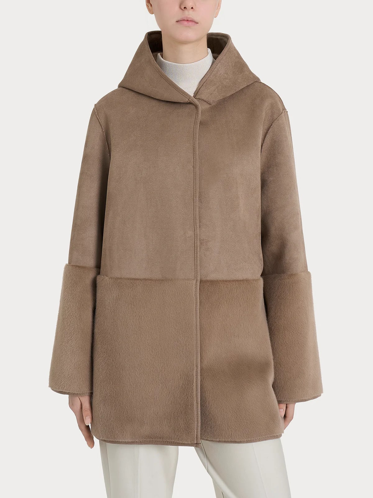 Ragno Giubbino con cappuccio donna Pine Bark