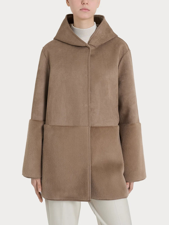 Ragno Giubbino con cappuccio donna Pine Bark