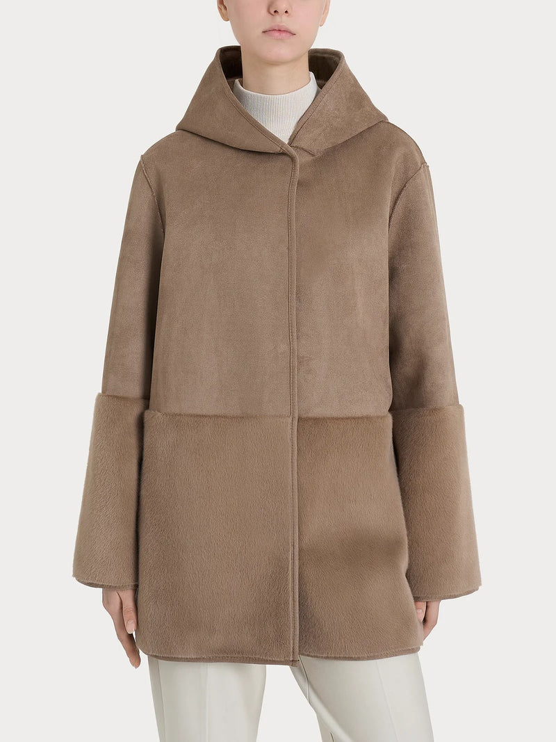 Ragno Giubbino con cappuccio donna Pine Bark