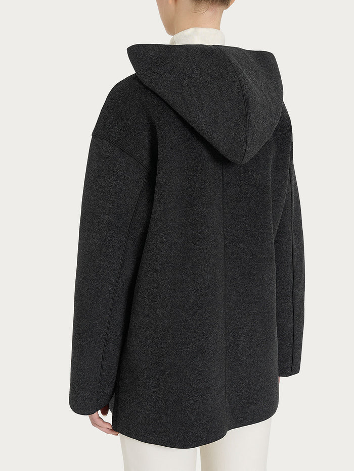 Ragno giubbino con cappuccio donna grigio