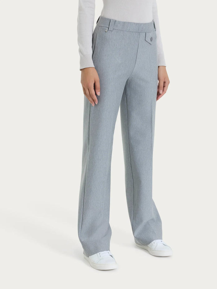 Ragno Pantalone dritto con bottone donna grigio