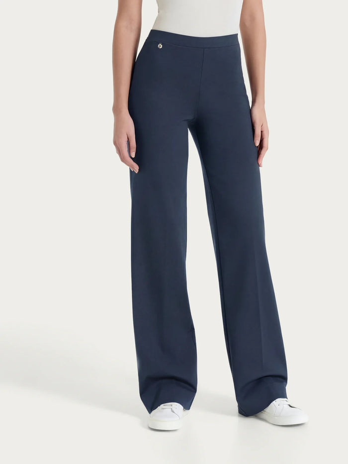 Ragno Pantaloni Wide Leg con Elastico Donna