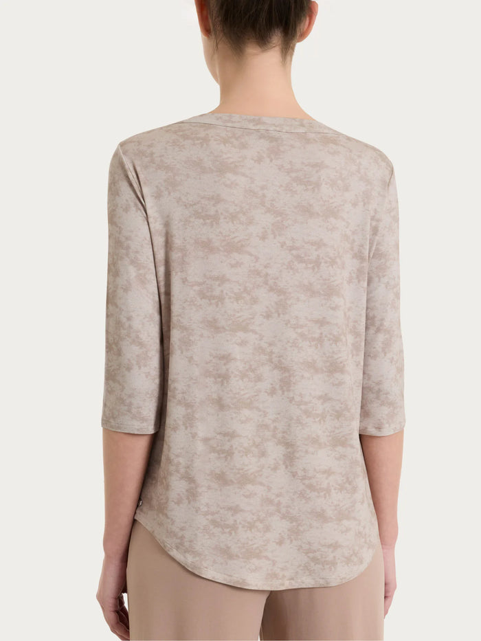 Maglia Fantasia Girocollo a 3/4 donna