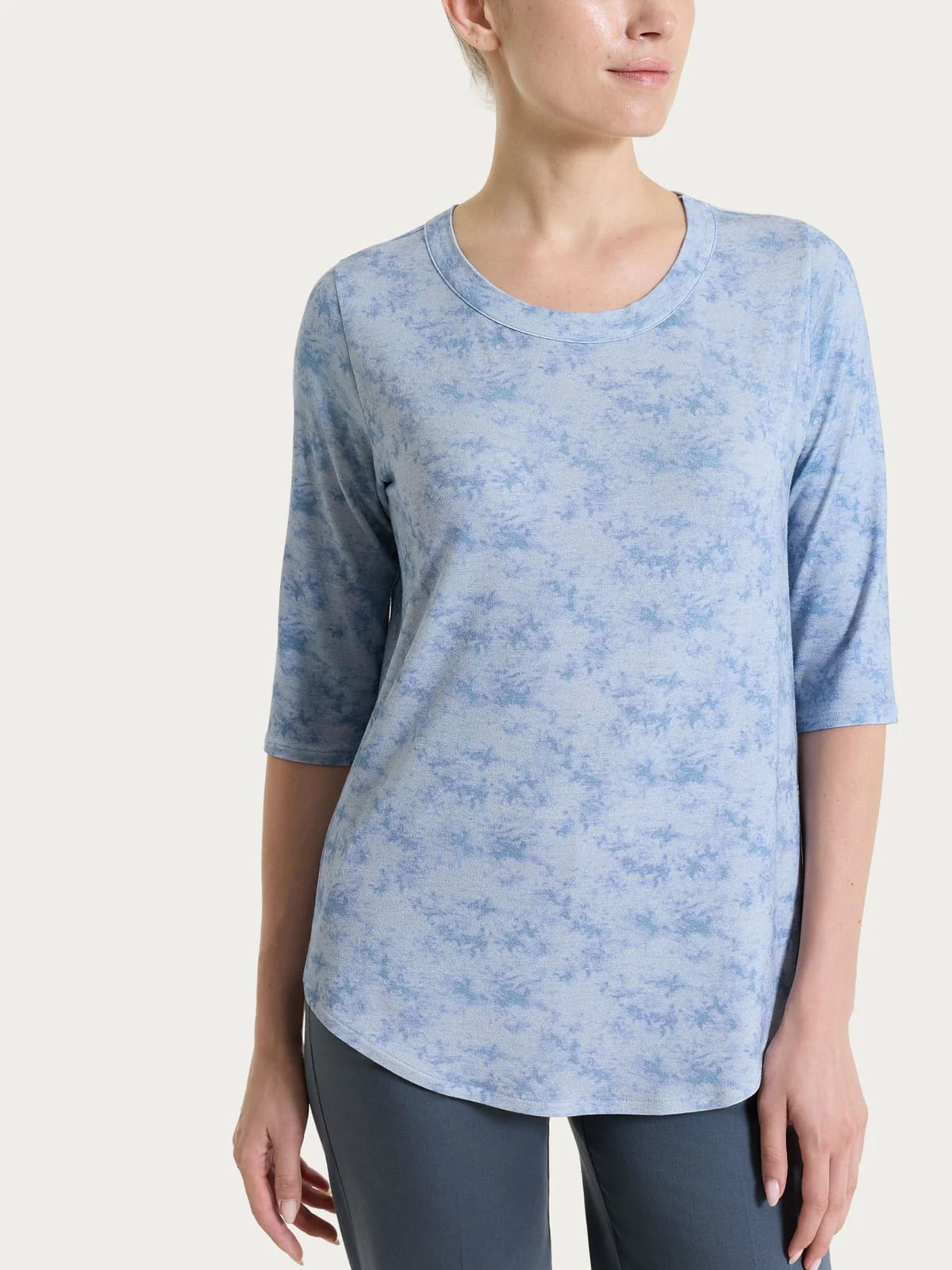 Ragno Maglia Fantasia con Girocollo donna