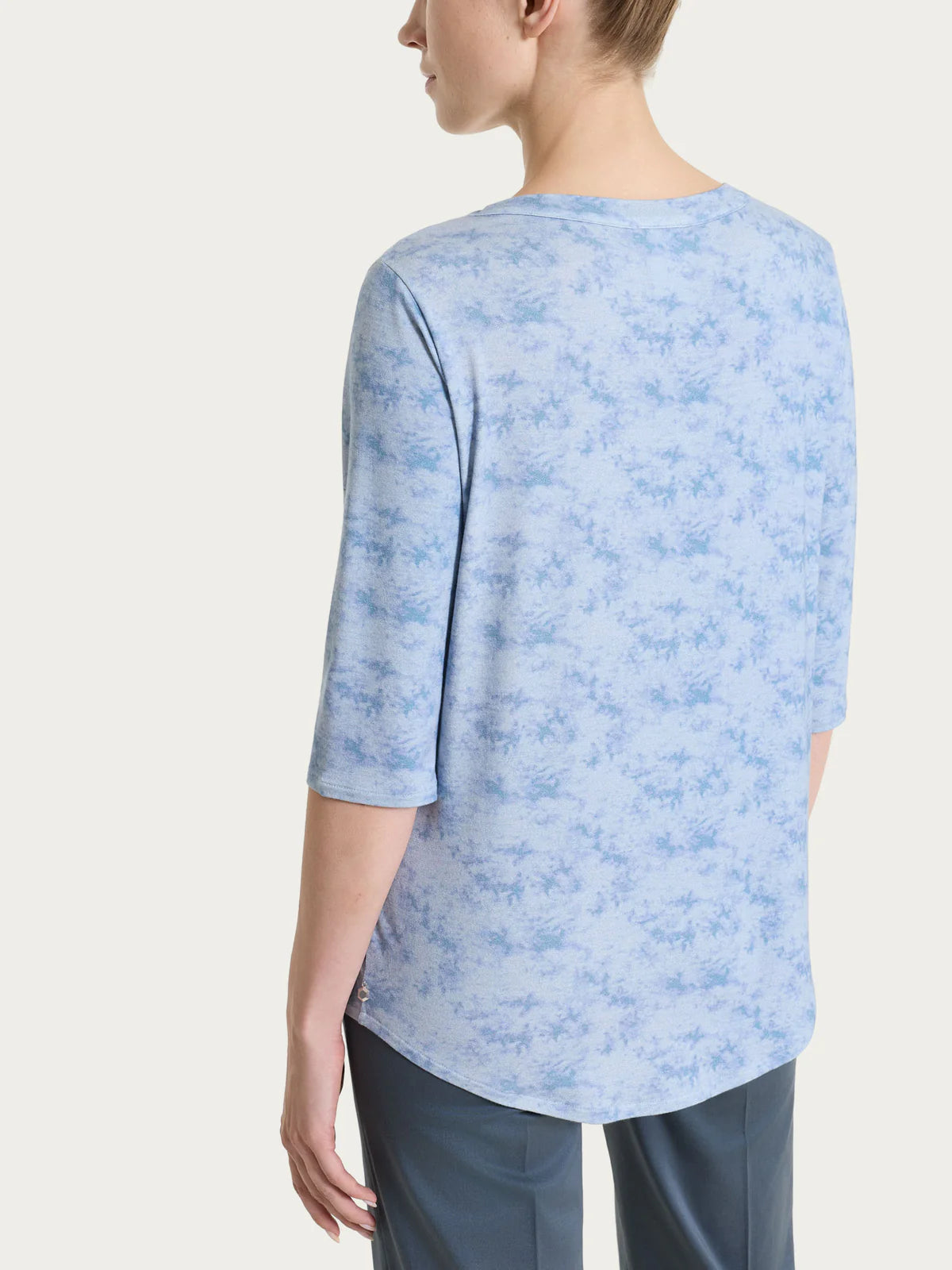 Maglia Fantasia con Girocollo donna