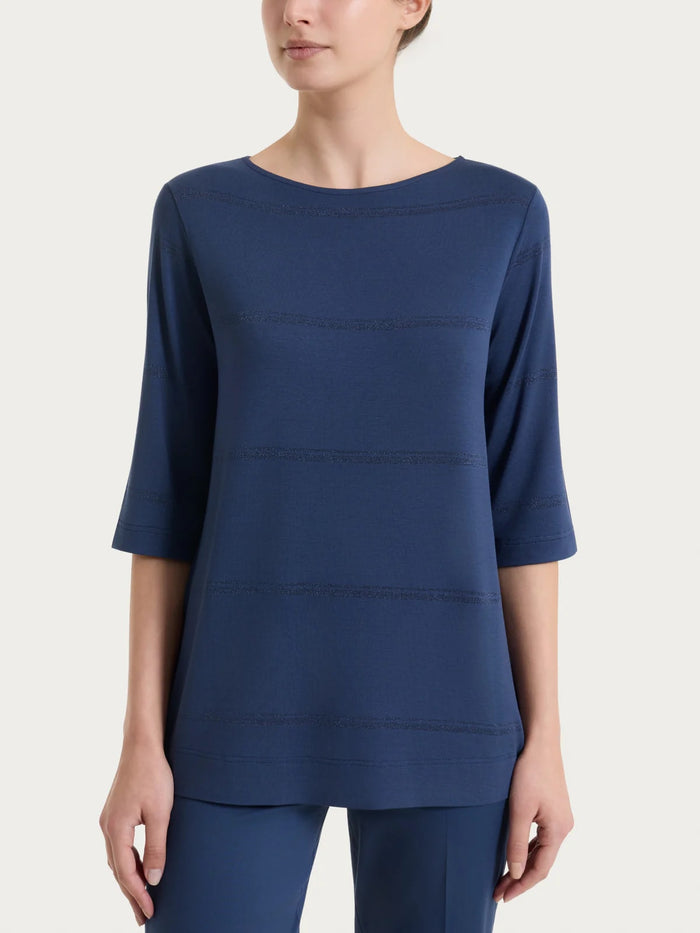 Ragno Maglia Rigata a 3/4 Girocollo donna