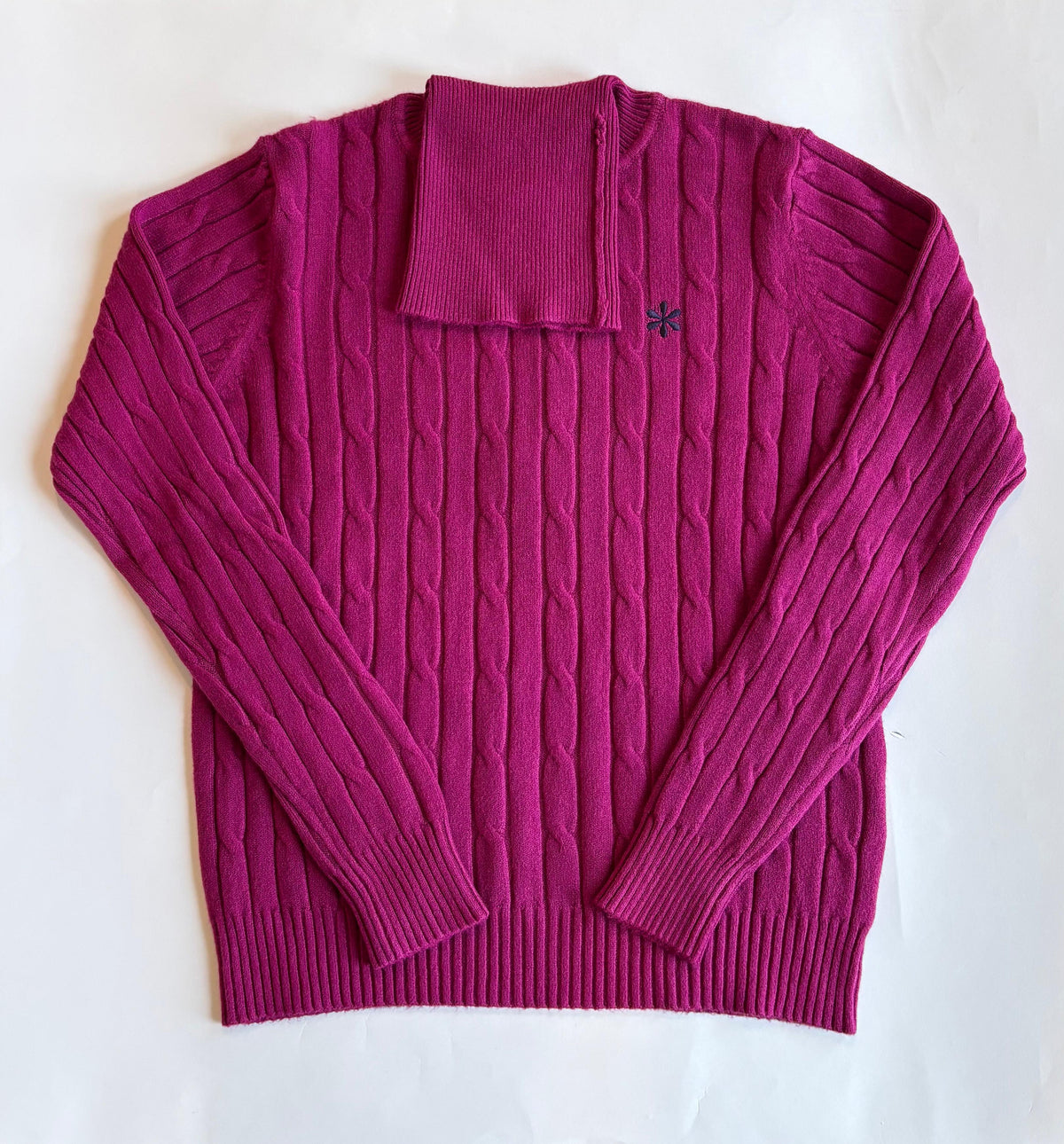 Fresh flower Maglia con lavorazione a trecce donna