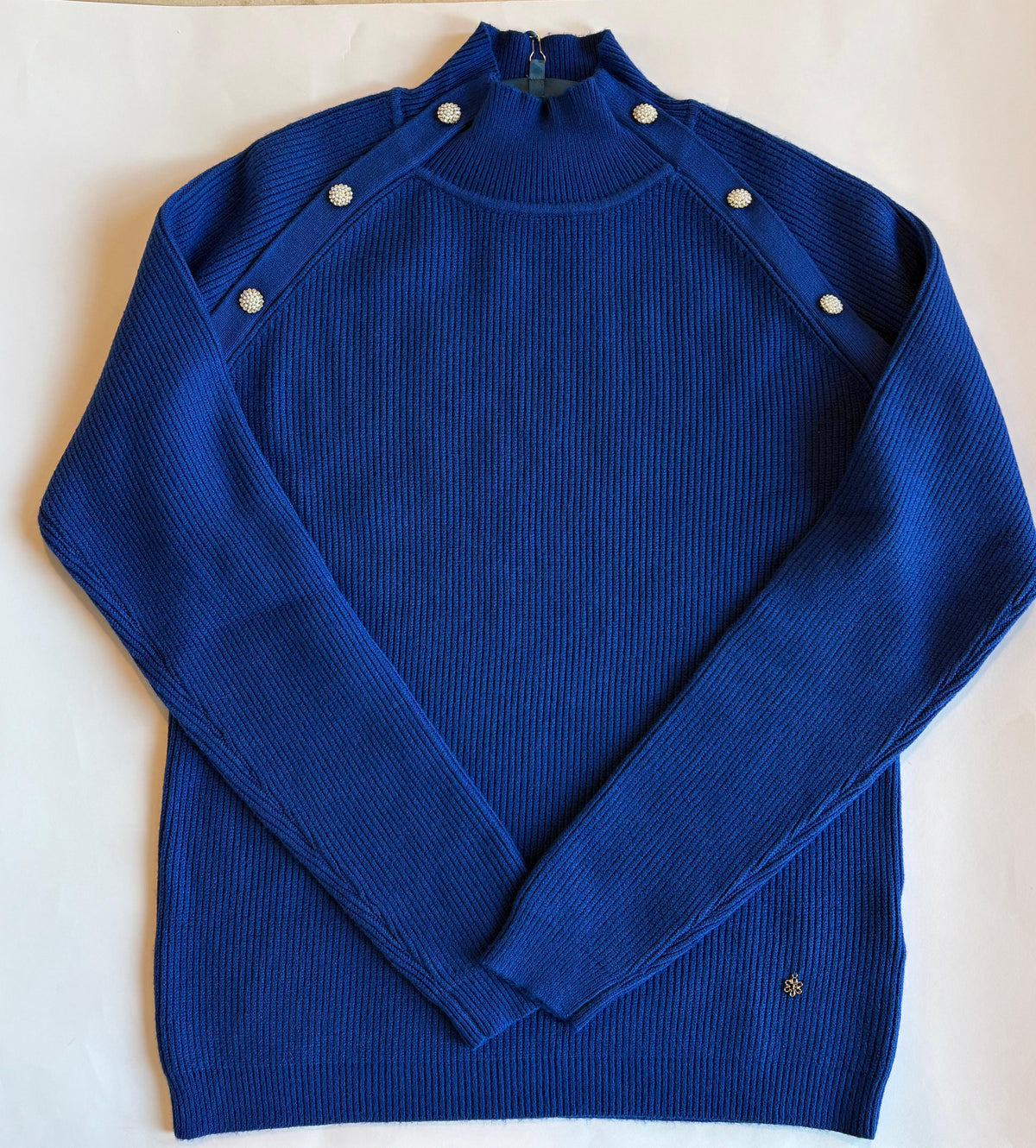 Fresh flower Maglia con bottoni decorativi donna