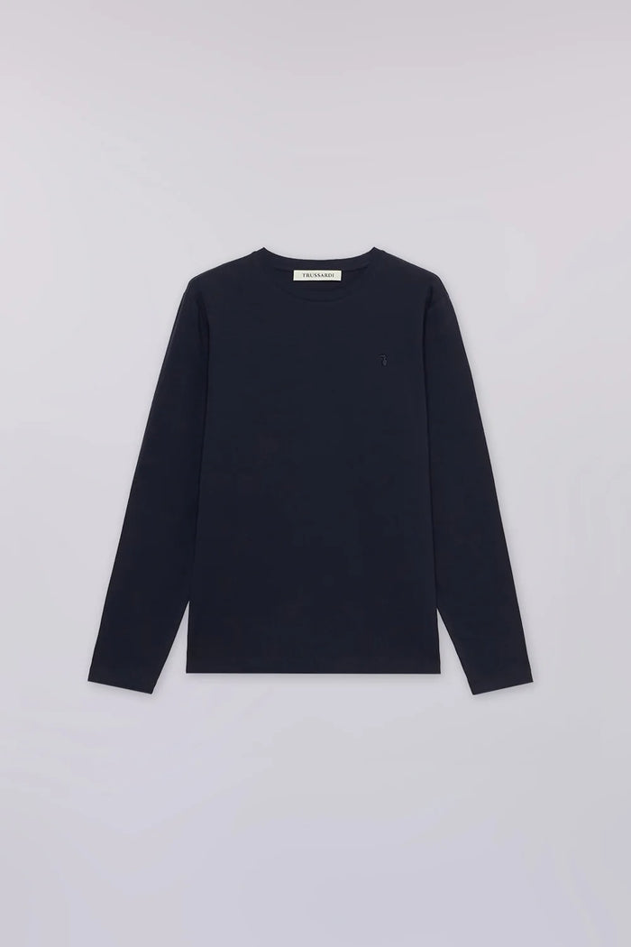 Trussardi T-shirt manica lunga con logo uomo