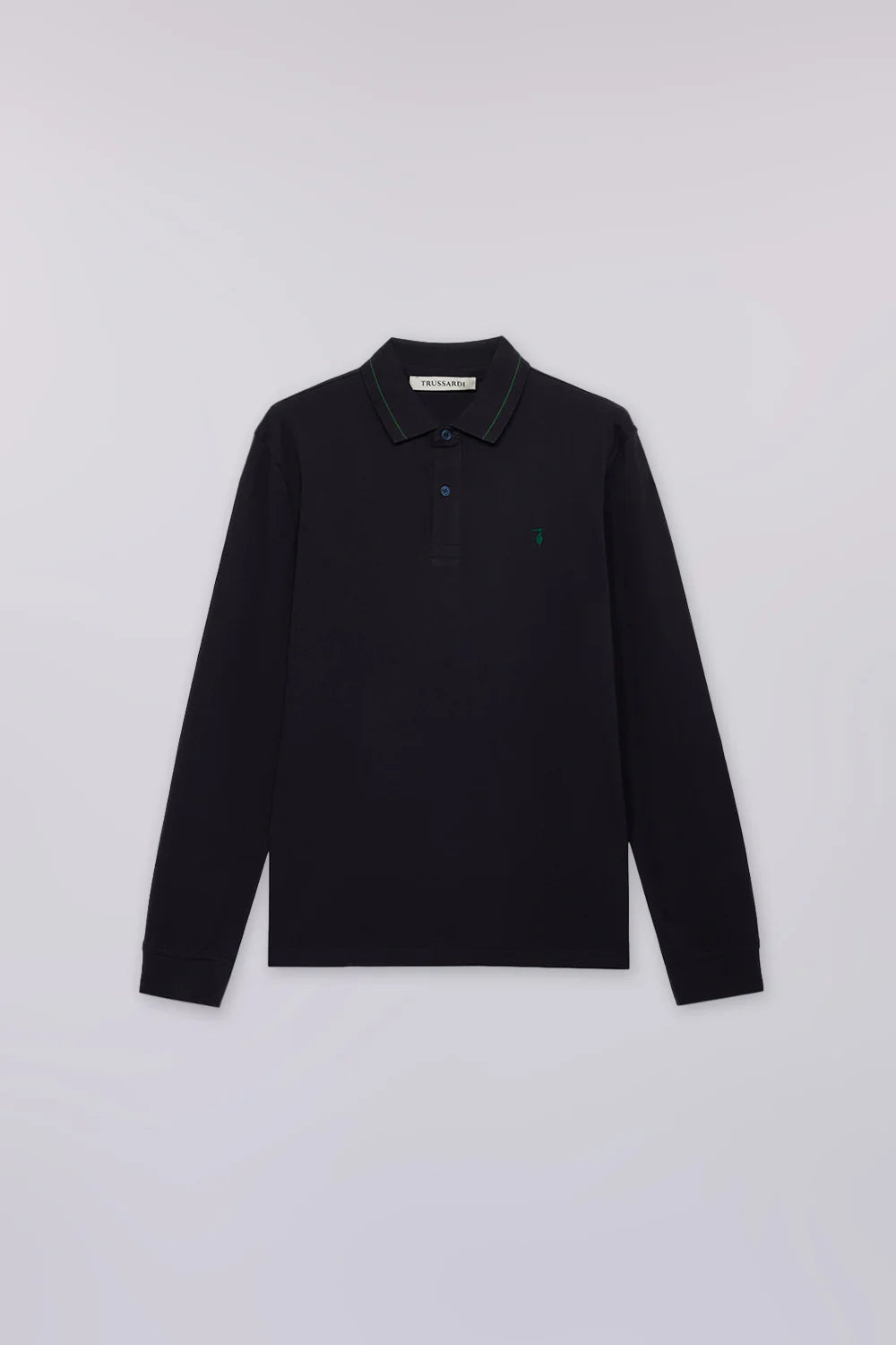 Polo a manica lunga regular fit in piquet