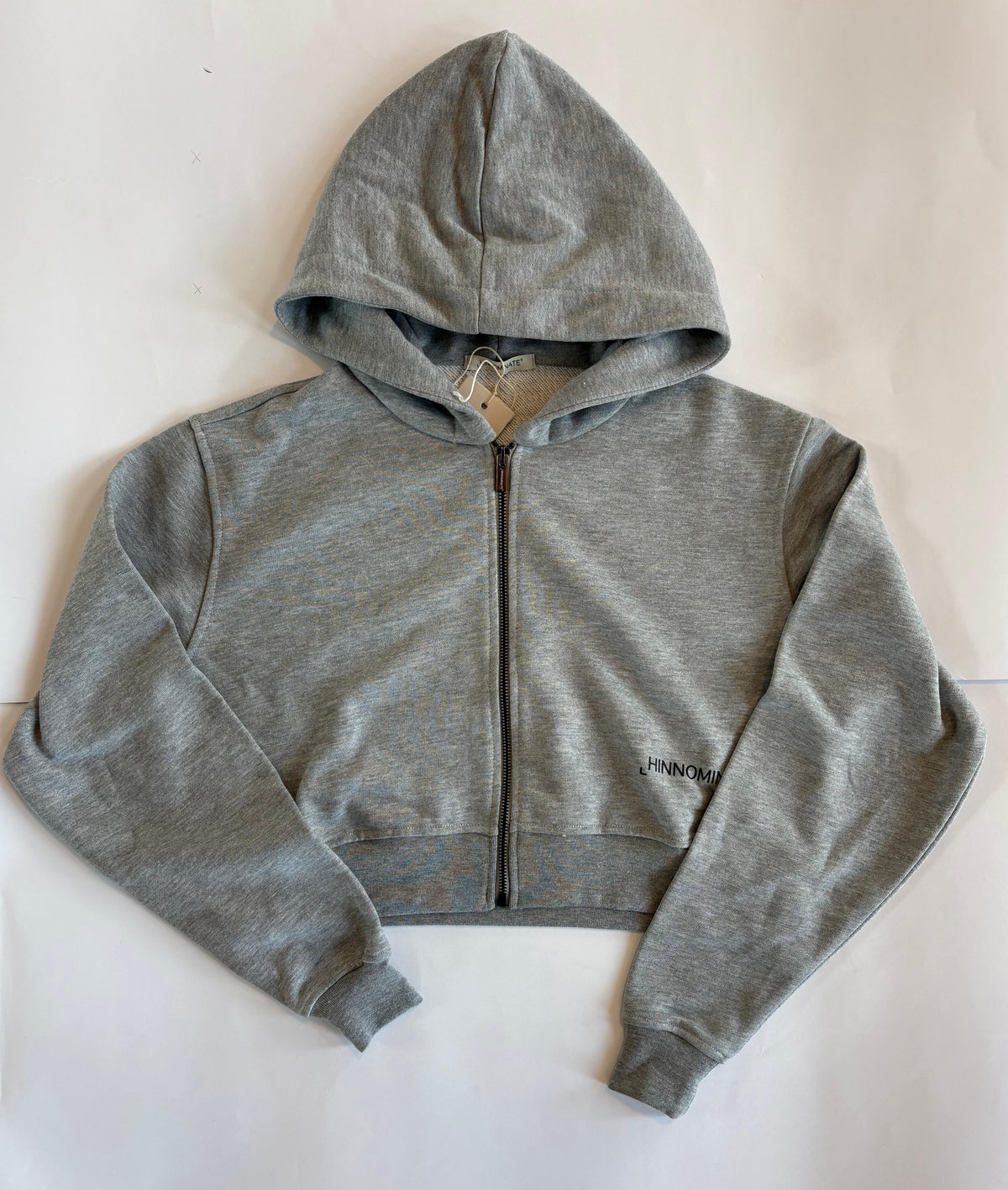 Hinnominate Felpa corta con cappuccio donna