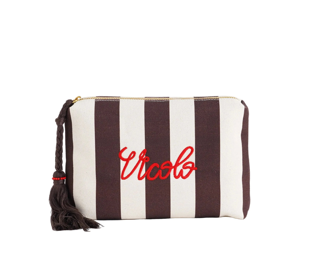 Pochette in canvas Ibiza Moro Burro