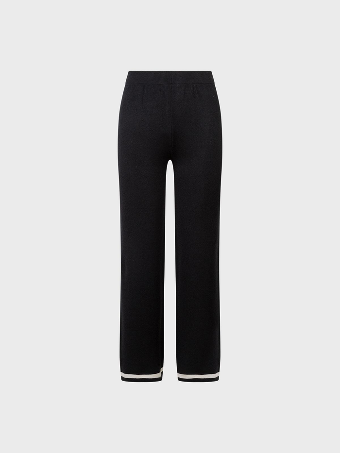 Lola Pantaloni dritti con bordo a contrasto donna
