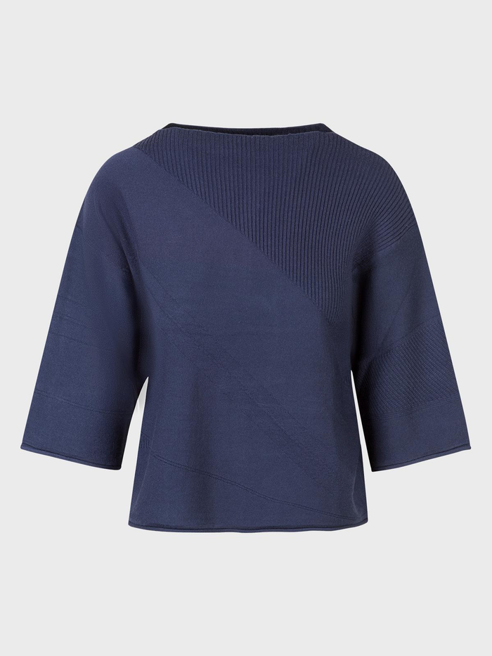 Lola Maglia blu con maniche ampie donna