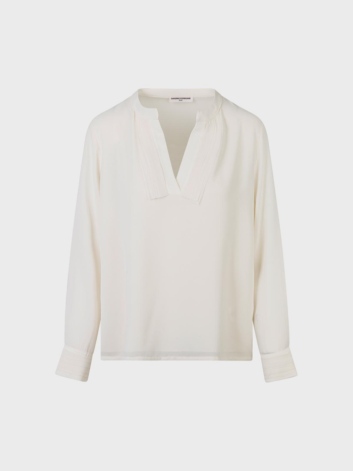 Lola Camicia con scollo a V in georgette donna