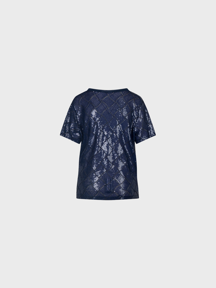 T-shirt Fantasia con Girocollo donna