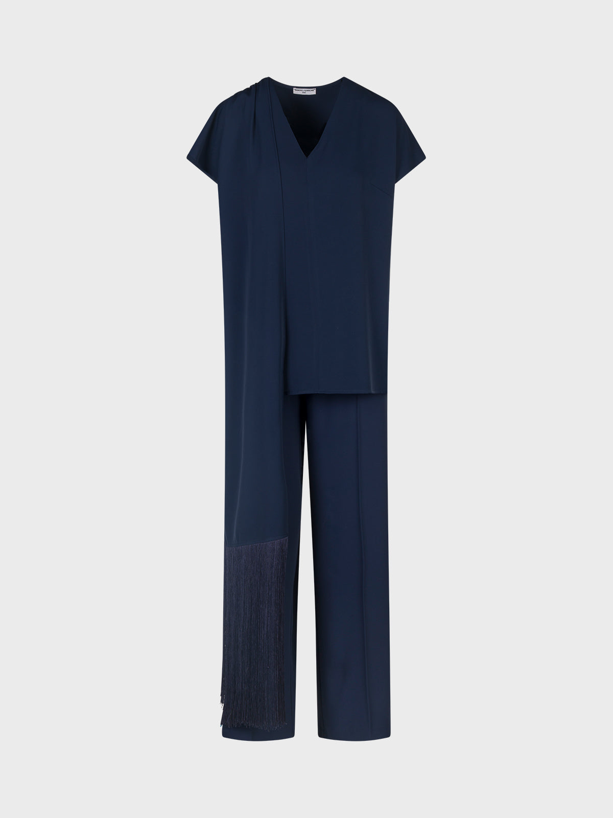 Lola Jumpsuit a V Lunga con Frange donna