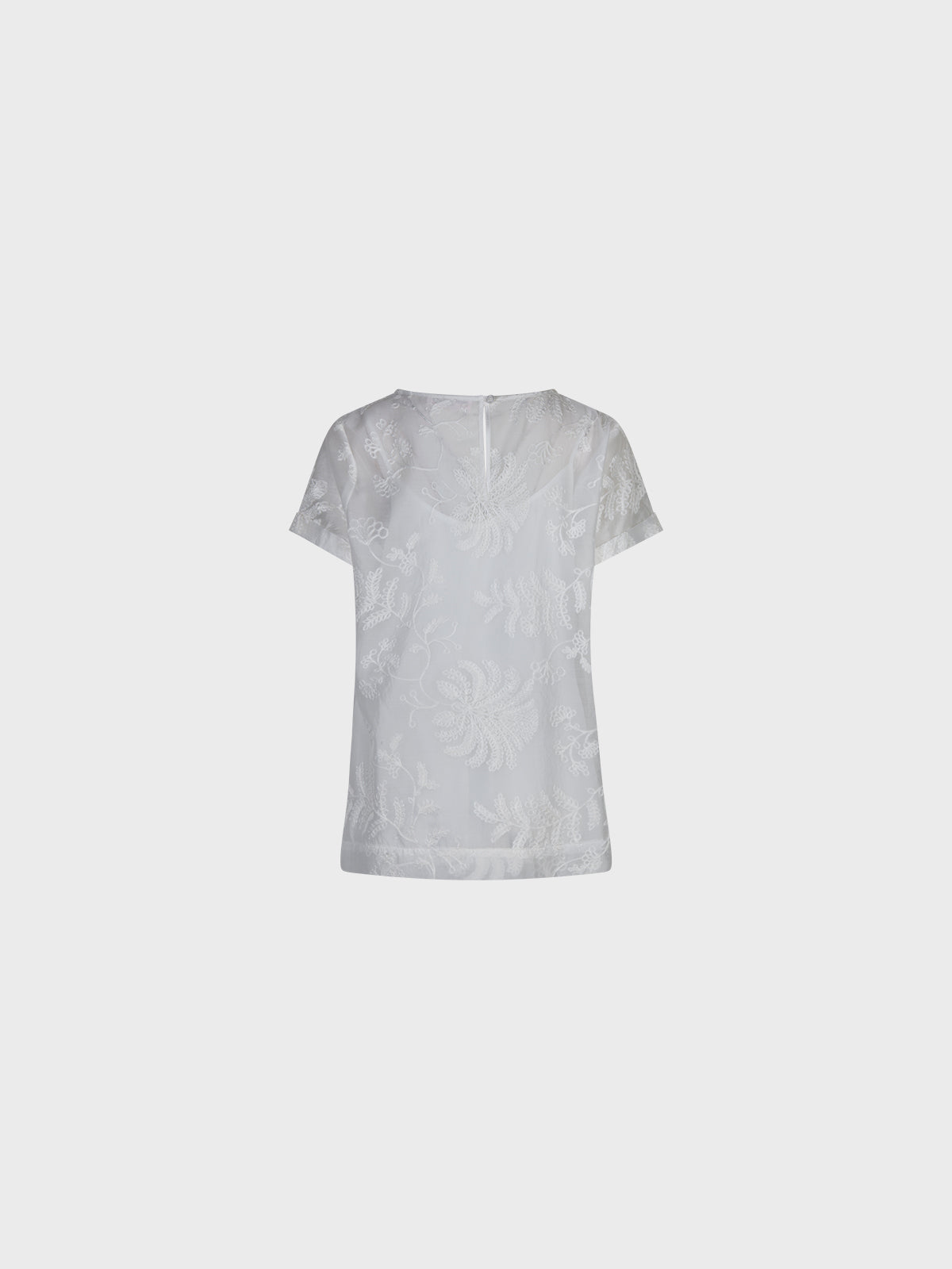 T-shirt Girocollo con Ricami donna